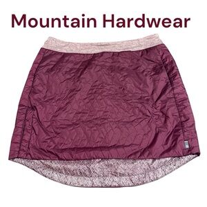 Mountain Hardwear Skirt Sz XL Burgundy Cream *Flaw shown in photos
